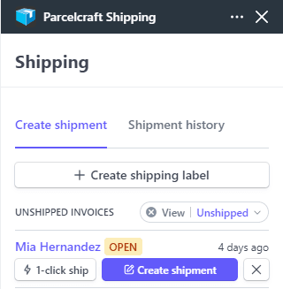 1-Click Shipping Button