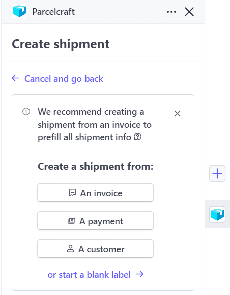 Create Shipment