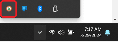 PrintNode icon in system tray