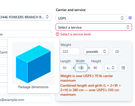 Package validation errors and warnings