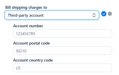 Third-party billing fields